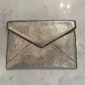 Rebecca Minkoff Metallic Gold Leo Clutch